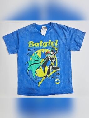 Batgirl T-Shirt Size Large, Distressed Retro Style Shirt, New w/Tag